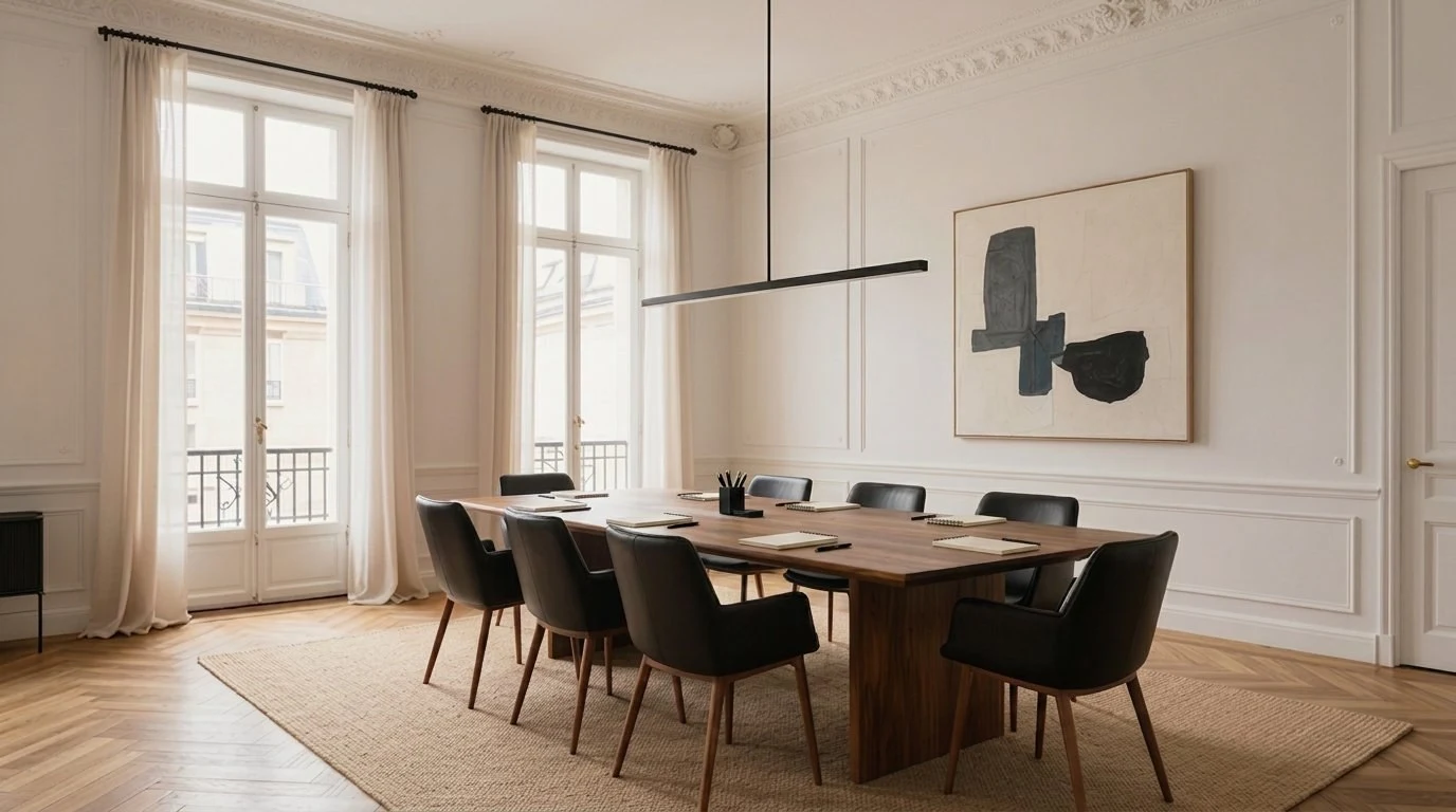 Table et espace de réunion
