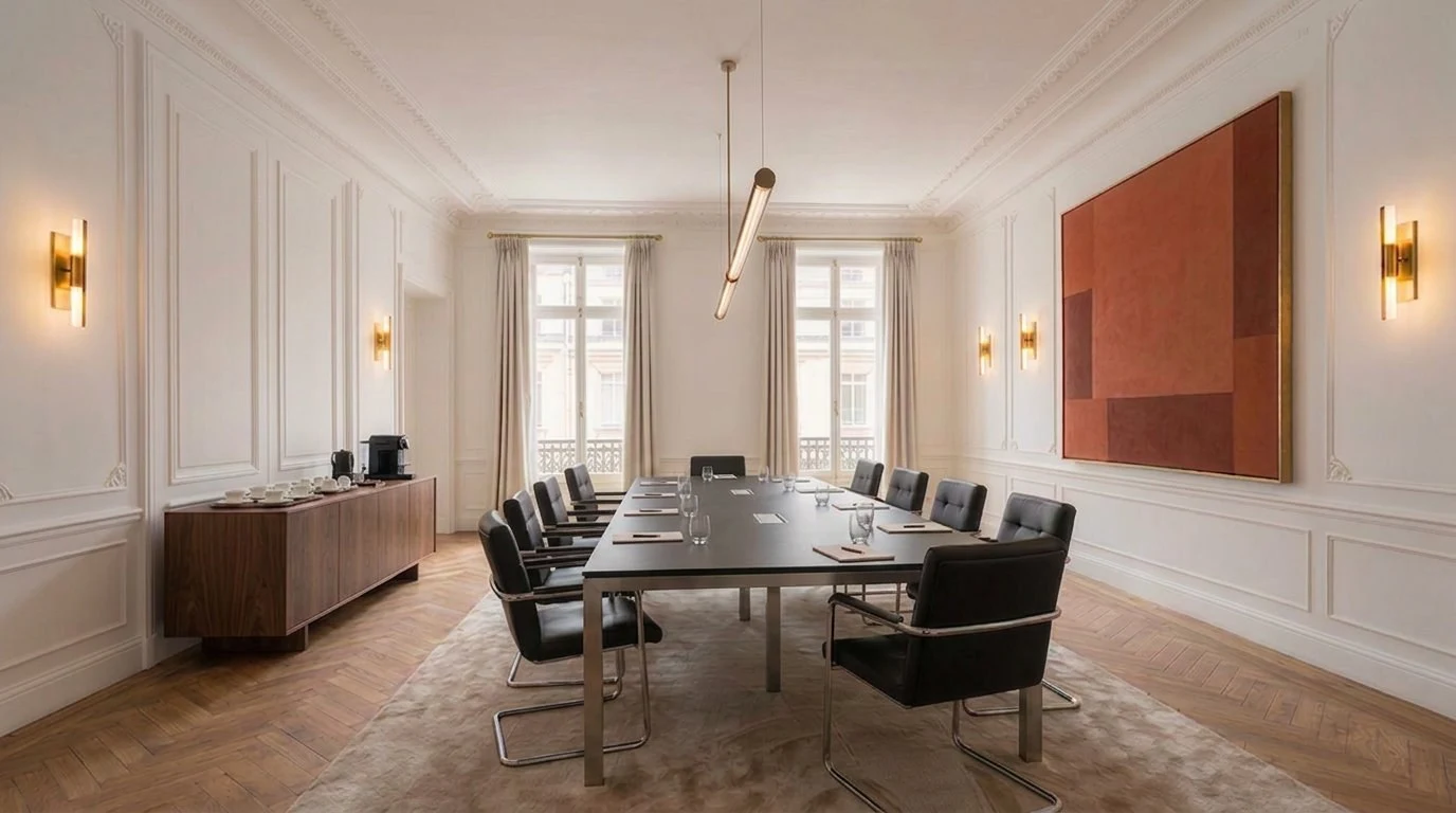 Table et espace de réunion