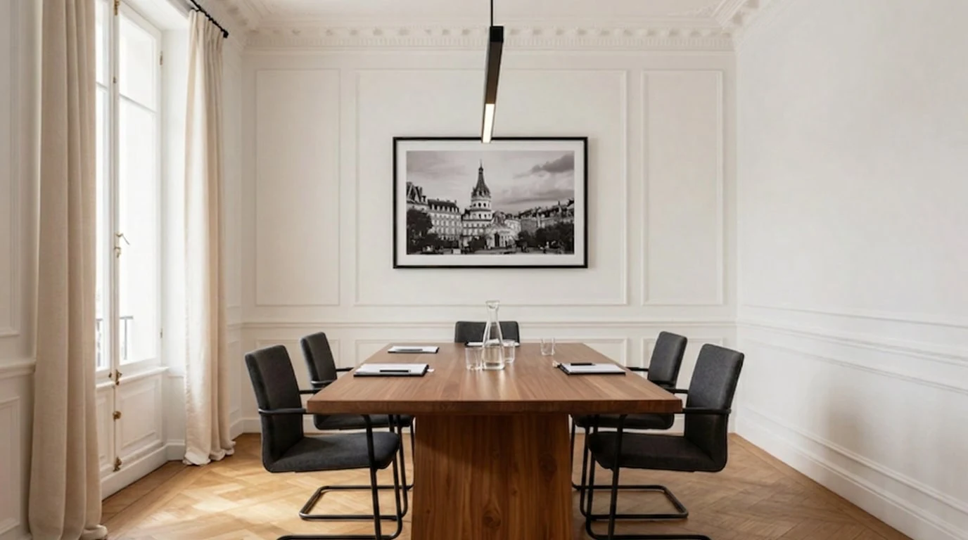 Table et espace de réunion