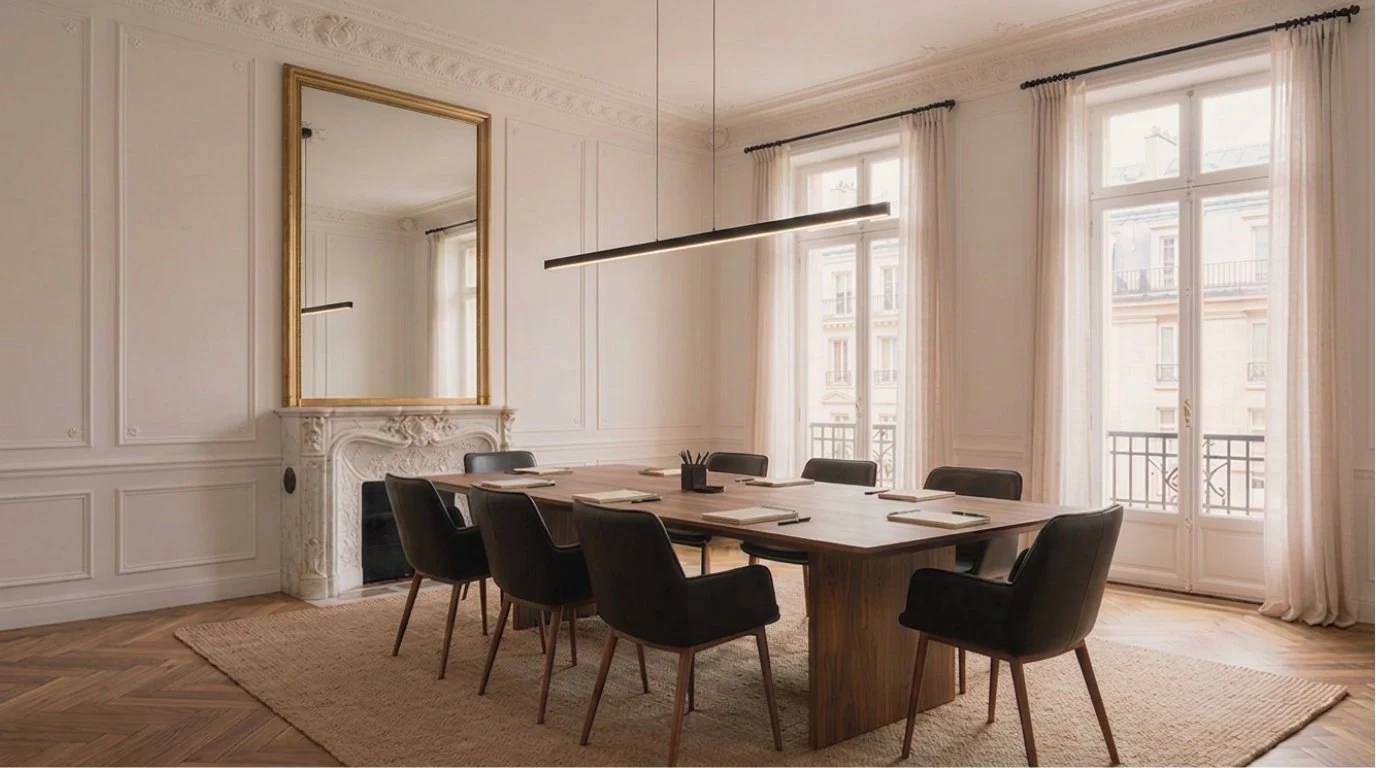 Table et espace de réunion