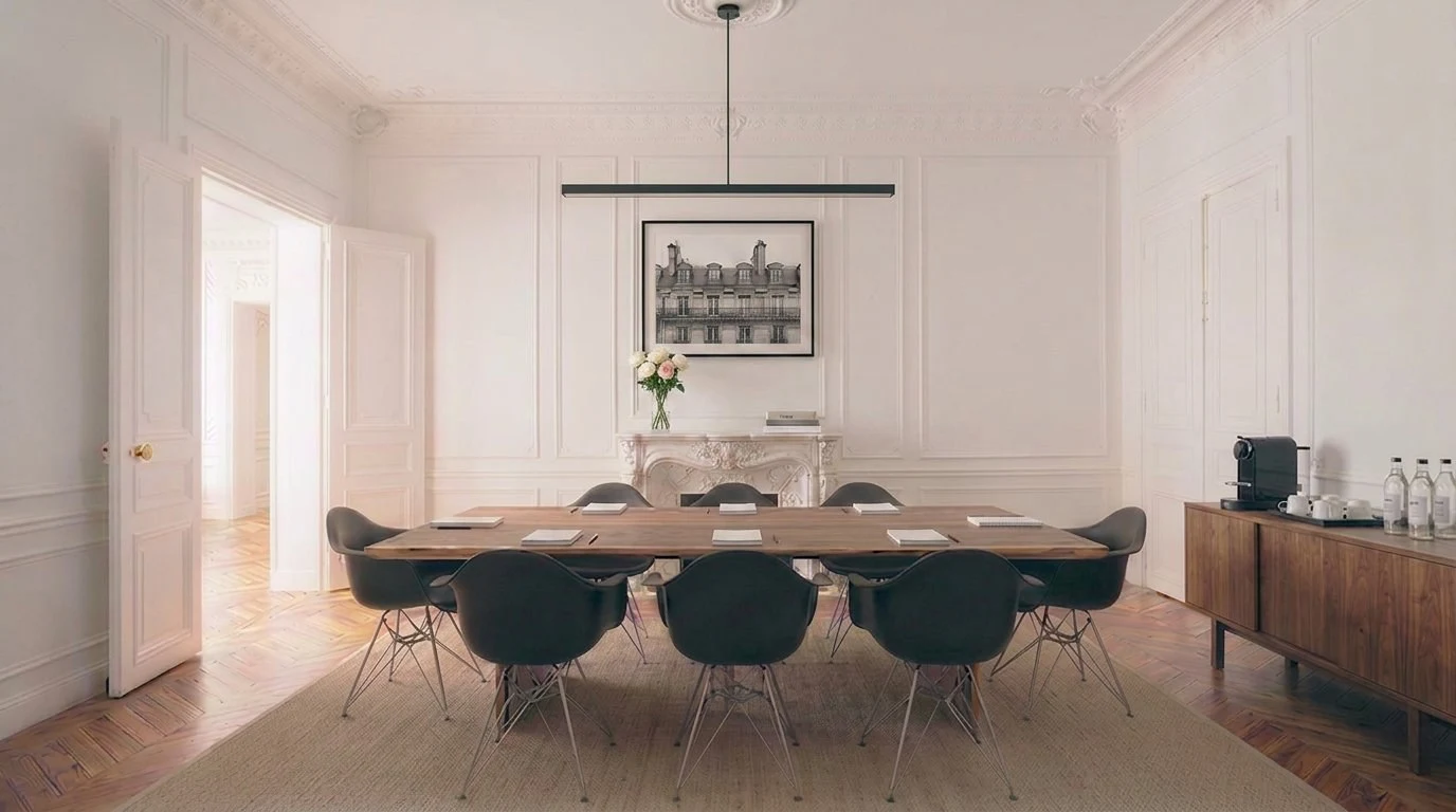 Table et espace de réunion